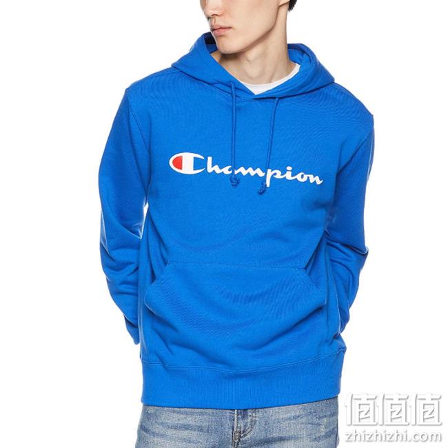 限M码，Champion 冠军牌 日本Basic线  男士纯棉连帽卫衣C3-J117 prime会员直邮到手217元 值值值-买手聚集的地方