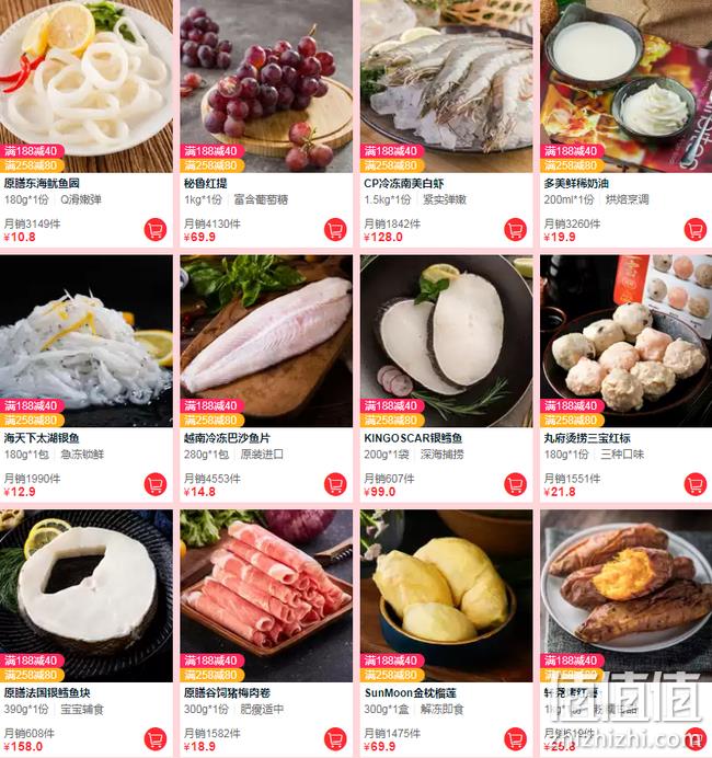 天猫超市 女王节 生鲜食品专场促销 满258-80元  爆款下单7折  波士顿龙虾99元/斤 值值值-买手聚集的地方
