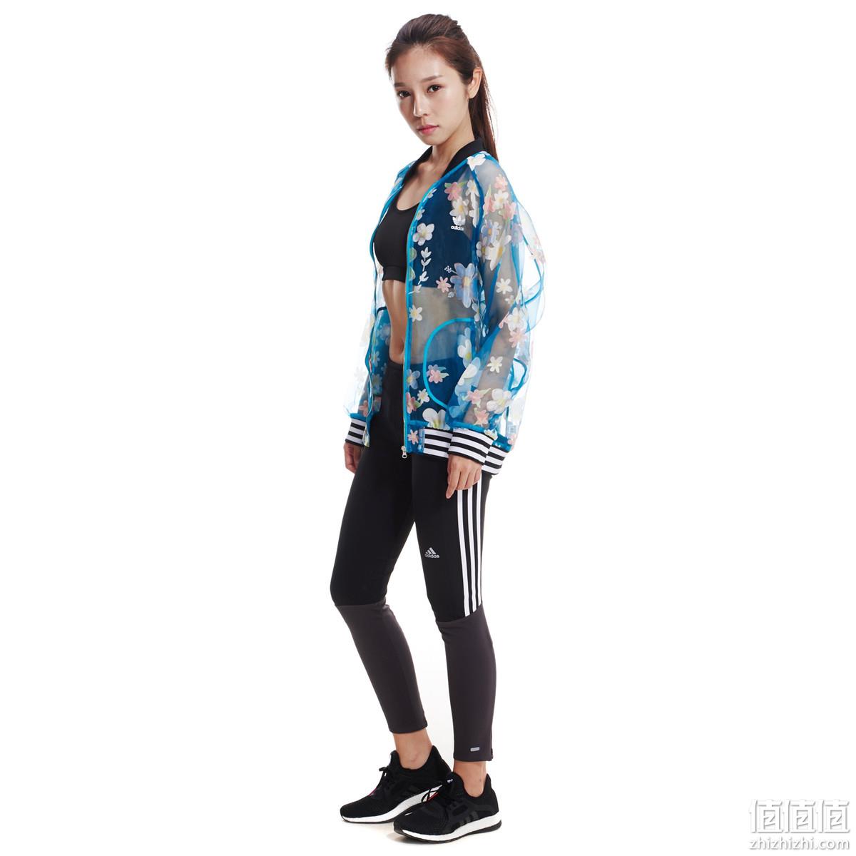 专柜同款：adidas 阿迪达斯×Pharrell Williams Kauwela Track AO3159 女士薄纱运动外套 215.2元包邮 值值值-买手聚集的地方