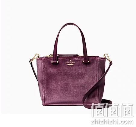 kate spade 凯特丝蓓  女士天鹅绒单肩包 59美金约￥396 值值值-买手聚集的地方
