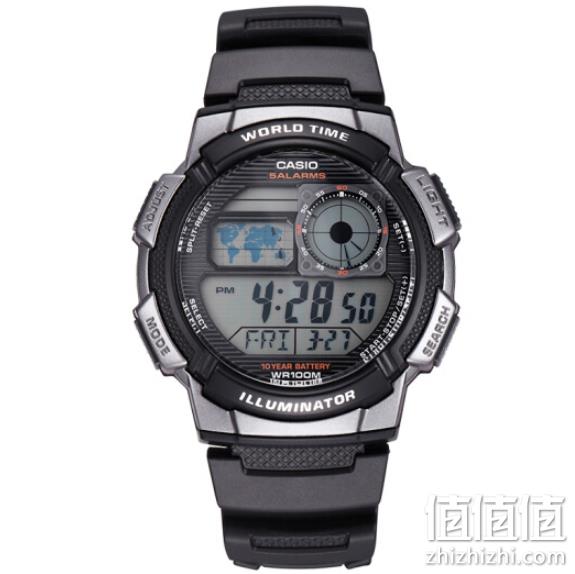 Casio 卡西欧 男士 运动腕表 AE1000W-1B 凑单170元 值值值-买手聚集的地方