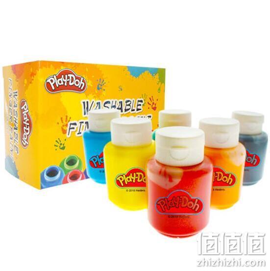 美国孩之宝旗下品牌 Play-Doh 培乐多 6色可水洗手指画颜料 39元包邮 值值值-买手聚集的地方