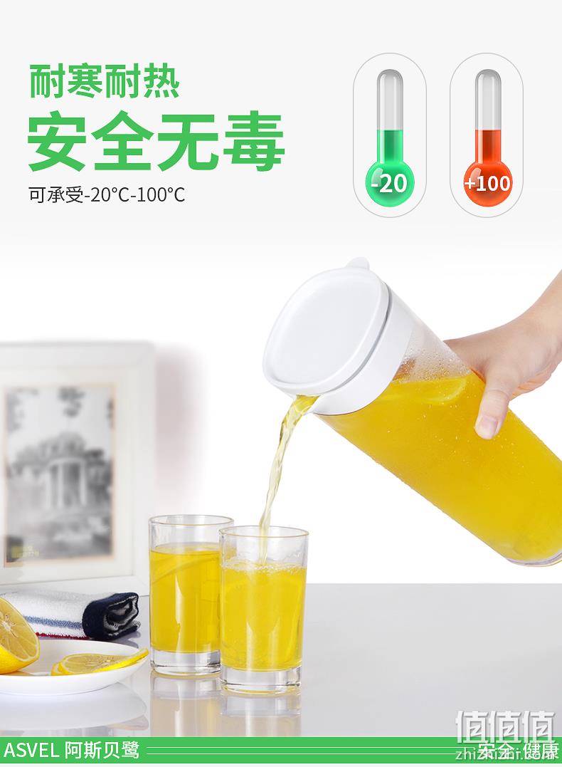 倒水不用开盖，ASVEL阿司倍鹭  冷热水壶 黑色/红色 1.1L 券后19.9元包邮 值值值-买手聚集的地方