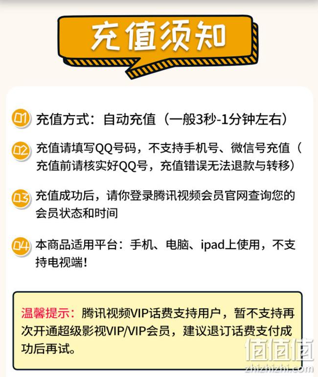 腾讯视频VIP会员7天卡 1元 值值值-买手聚集的地方