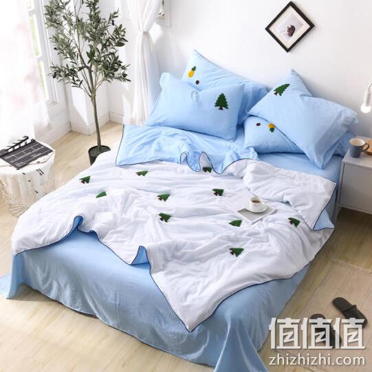 姿罗莱 水洗棉夏被四件套 券后139元包邮 值值值-买手聚集的地方