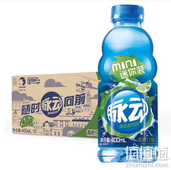 Mizone 脉动 维生素功能饮料 青柠400mlx15瓶 33.9元 值值值-买手聚集的地方
