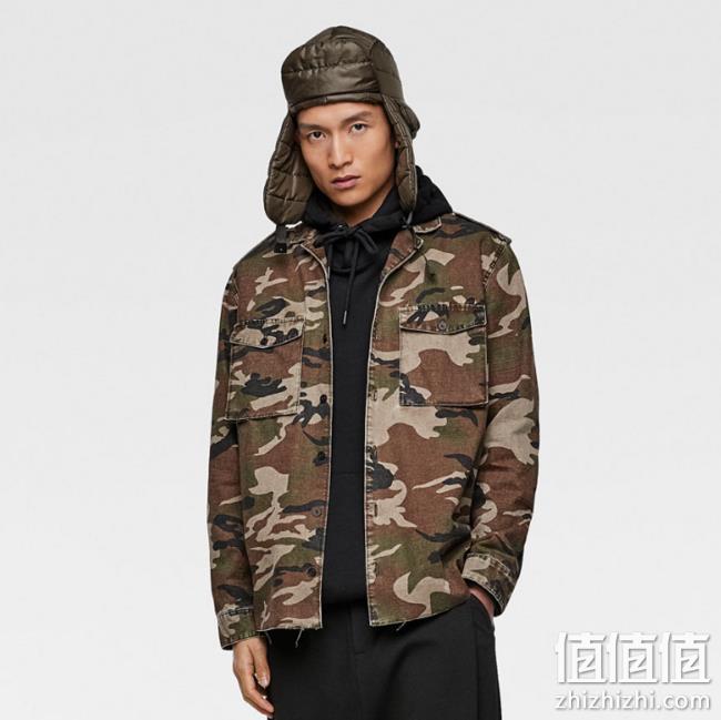 Zara 19春季新款 男士 迷彩衬衫 179元（专柜359元） 值值值-买手聚集的地方