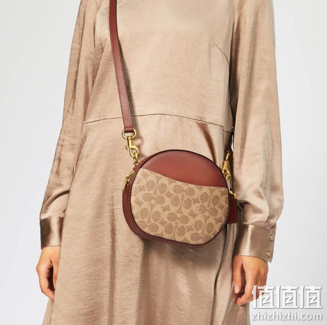 COACH蔻驰 COATED CANVAS 女士圆形斜挎包 221.25英镑约¥1959（原价295英镑） 值值值-买手聚集的地方