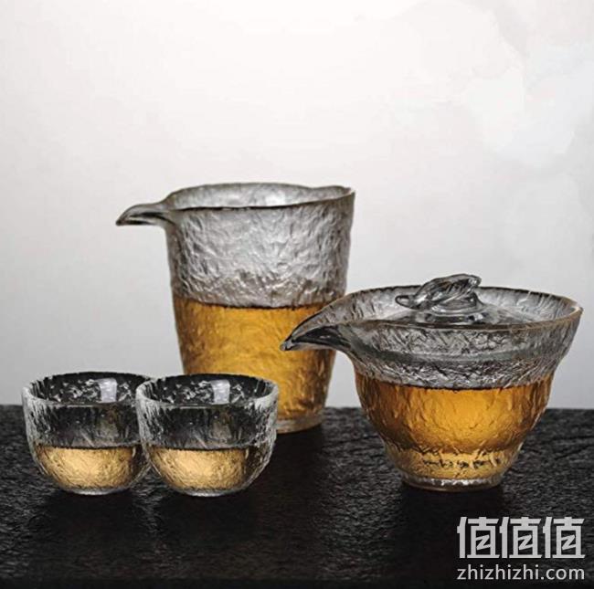 GINIX 鲸意 日式耐热玻璃锤目纹茶具 4件套 89元包邮（原价299元） 值值值-买手聚集的地方