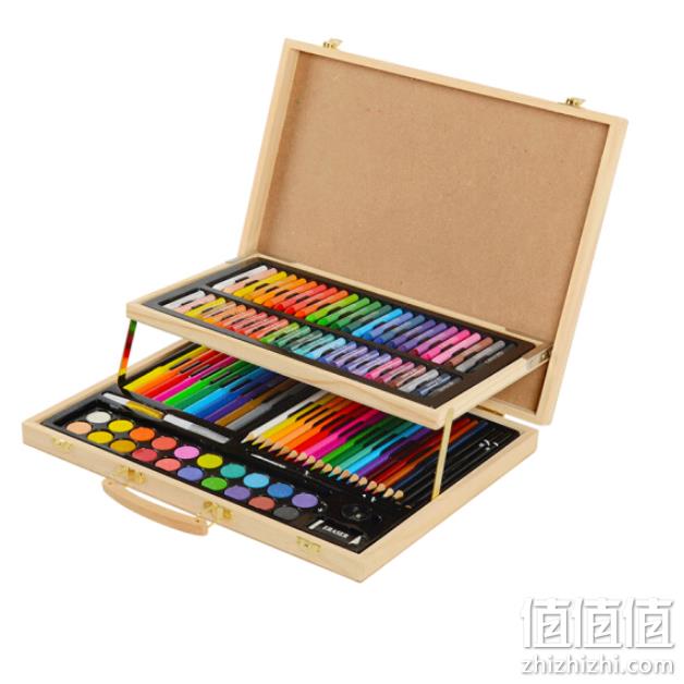 凯蒂卡乐 106件 美术绘画 双层木盒套装 69元（专柜99元） 值值值-买手聚集的地方