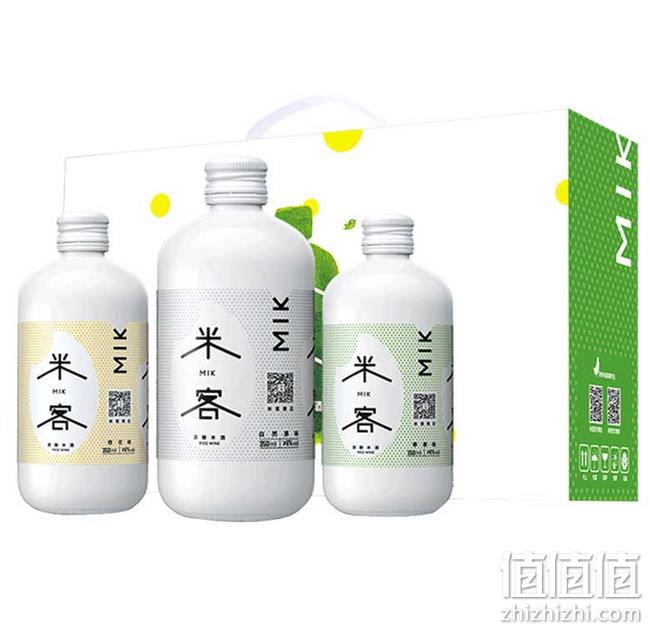 米客 6度低度糯米酒 350mlx3瓶 礼盒装 券后44元包邮 值值值-买手聚集的地方