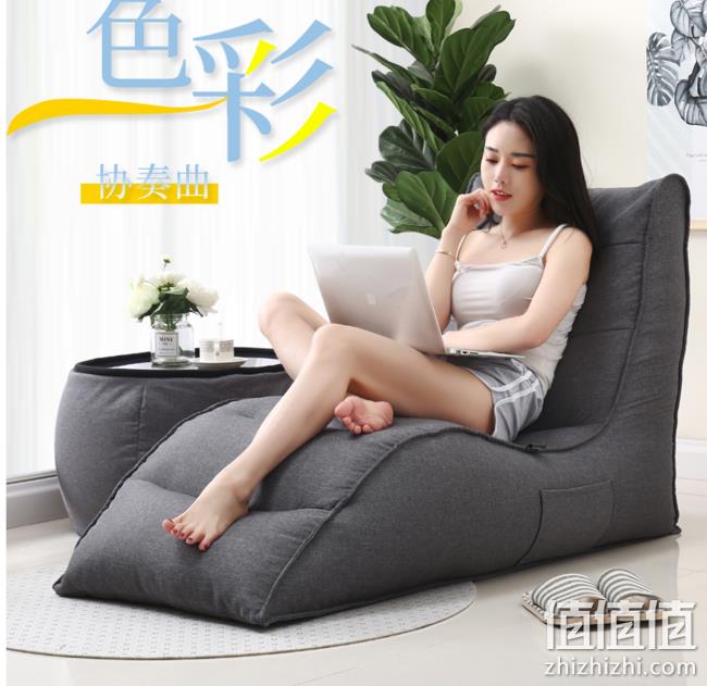 久坐不塌：恺帝仕 单人懒人沙发 券后268元包邮 值值值-买手聚集的地方