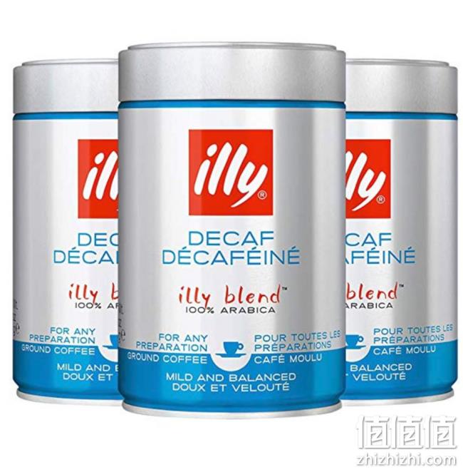 晚上喝不怕睡不着，illy 意利 咖啡粉 低咖啡因 250gx3罐 148.99元包邮包税（京东券后108元/罐） 值值值-买手聚集的地方