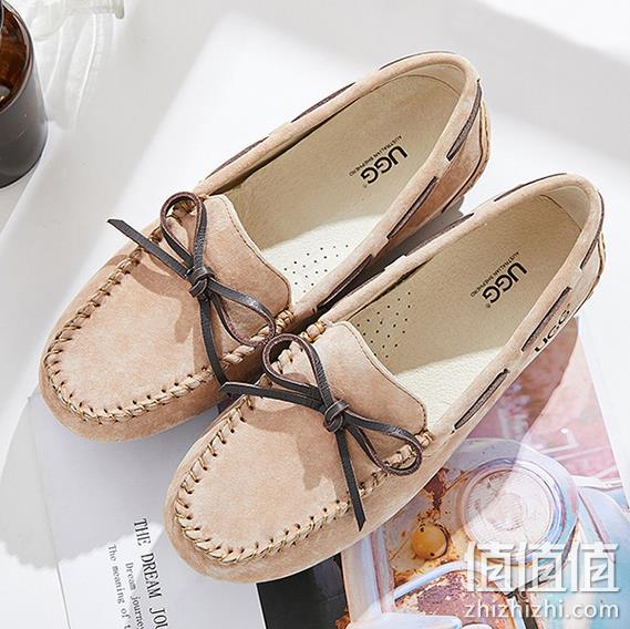 UGG AUSTRALIAN SHEPHERD 女士系带蝴蝶结豆豆鞋 券后279元包邮 值值值-买手聚集的地方