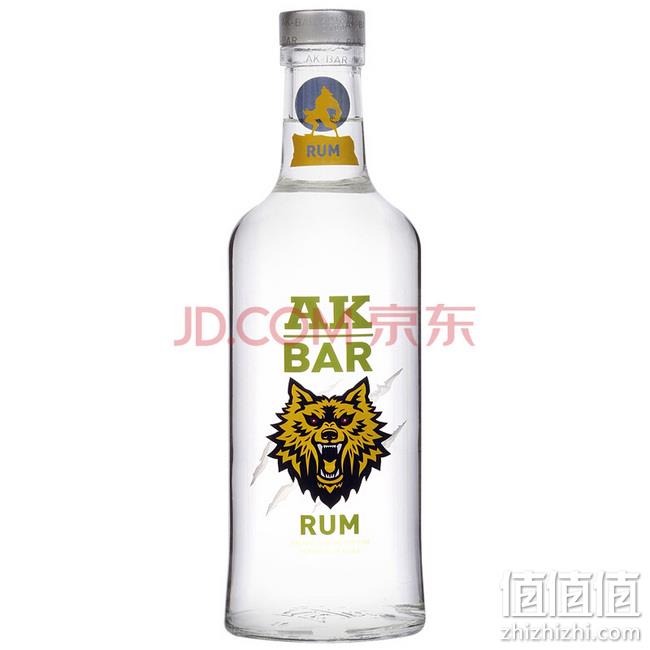 AKBAR洋酒 朗姆酒 白朗姆酒 700ml 39元包邮送阿卡塔青柠鸡尾酒1瓶 值值值-买手聚集的地方