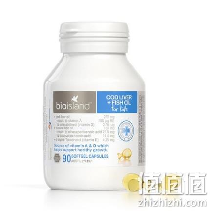 补脑护眼：Bio Island 佰澳朗德 婴幼儿鳕鱼肝油胶囊90粒 79元包邮 值值值-买手聚集的地方