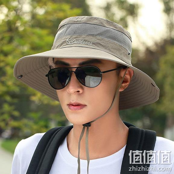 娅曼茜 男士 夏季 防晒渔夫帽 券后14.9元包邮 值值值-买手聚集的地方