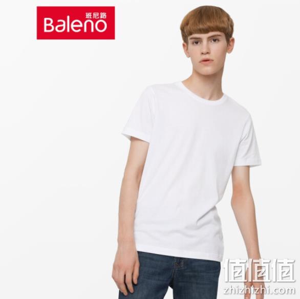 3件 Baleno 班尼路 男士 纯棉T恤 91.2元（专柜40元每件） 值值值-买手聚集的地方