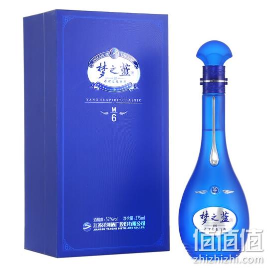 洋河 梦之蓝 M6 52度绵柔型白酒 375mlx2瓶 双重优惠698元包邮 值值值-买手聚集的地方