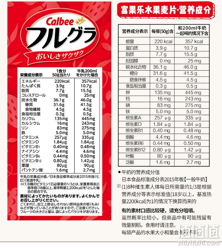 京东PLUS会员：700gx5件， Calbee卡乐比 北海道产富果乐水果麦片 205元包税包邮（双重优惠） 值值值-买手聚集的地方