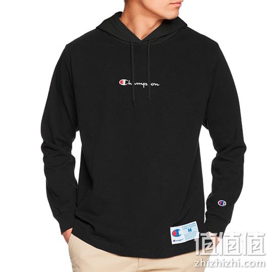 S码：Champion 冠军 男士 连帽 长袖T恤 Prime会员239元 值值值-买手聚集的地方