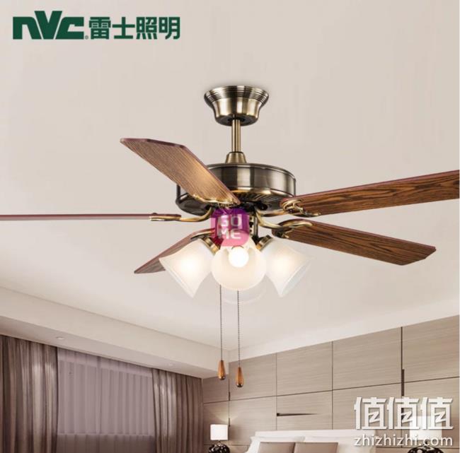nvc-lighting 雷士照明 EQD9006/4 复古风扇灯 398元包邮（原价599元） 值值值-买手聚集的地方