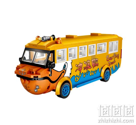 可搭建的bus：LOZ 俐智 冲浪鸭巴士 1115 39.9元包邮 值值值-买手聚集的地方