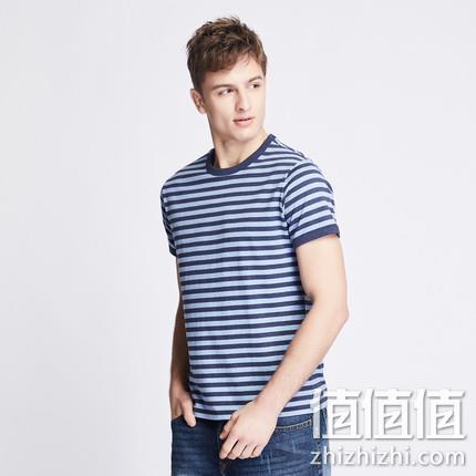 优衣库制造商，MAXWIN马威 19172142101 男士 条纹短袖T恤 39元包邮 值值值-买手聚集的地方