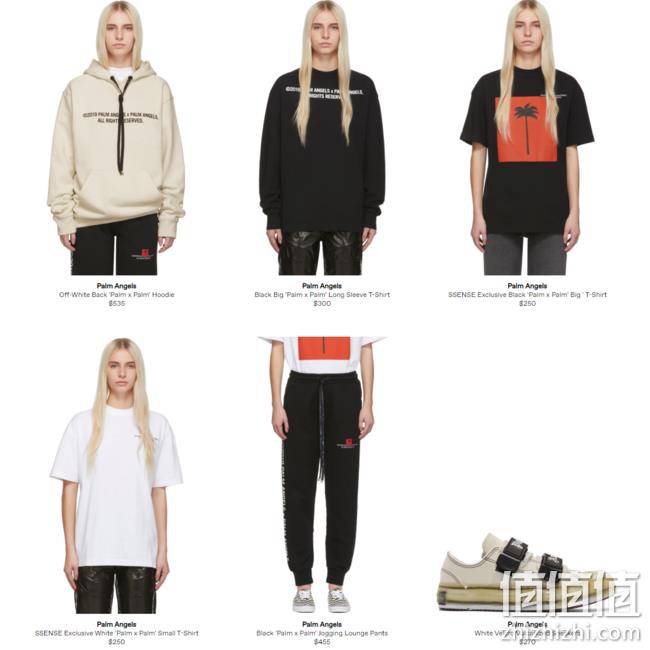 SSENSE官网 精选 PALM ANGELS 服饰鞋包 降价+满300美元免费直邮中国 值值值-买手聚集的地方