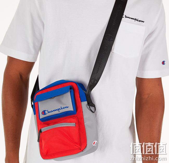 Champion 冠军 中性拼色斜挎包 24美元约¥161 值值值-买手聚集的地方