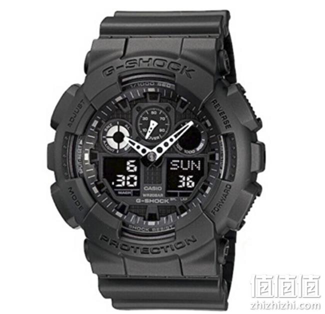 2件！CASIO 卡西欧 G-SHOCK系列 GA-100-1A1DR 双显 男士腕表 993.1元包邮包税 值值值-买手聚集的地方