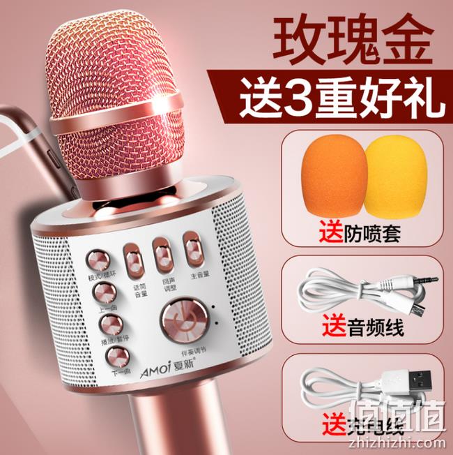 随时想唱就唱：夏新 全民k歌麦克风 K5 券后43元包邮送礼包 值值值-买手聚集的地方