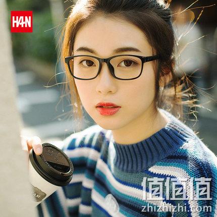 降30！HAN汉 超轻男女眼镜框 送1.56防蓝光镜片 39元起包邮（之前推荐69元） 值值值-买手聚集的地方