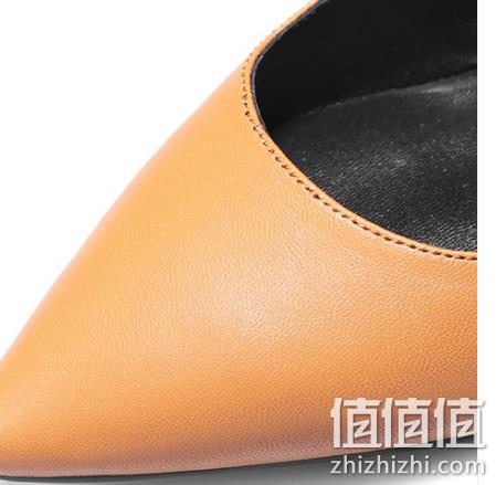 2018新款，Luiza Barcelos  羊皮性感高跟金属扣尖头单鞋 232.1元包邮（长期422元） 值值值-买手聚集的地方