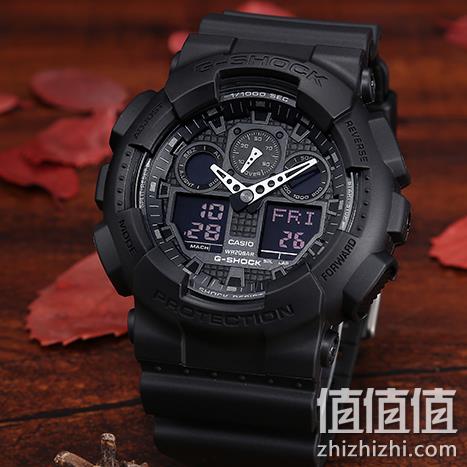 CASIO 卡西欧 G-SHOCK系列 GA-100-1A1 男士多功能双显运动手表 499元包邮 值值值-买手聚集的地方