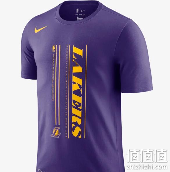 Nike 耐克 NBA T恤 洛杉矶湖人队 199元（专柜299元） 值值值-买手聚集的地方