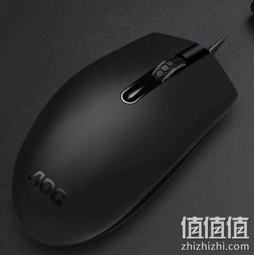 2年换新，AOC USB 办公鼠标MS100 双重优惠8.9元包邮 值值值-买手聚集的地方