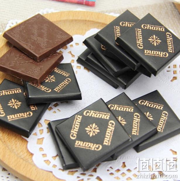 韩国进口：乐天 加纳纯黑巧克力 90gx4 券后49.9元包邮 值值值-买手聚集的地方