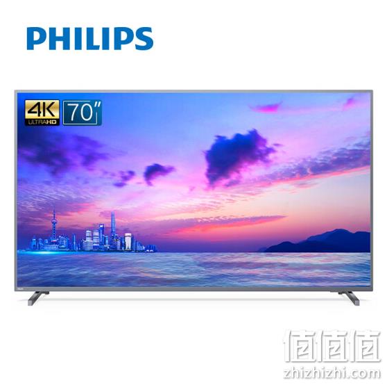 70寸巨幕、4K、HDR：飞利浦 70PUF6894/T3 70寸 4K超高清智能液晶电视机 4439包邮 值值值-买手聚集的地方
