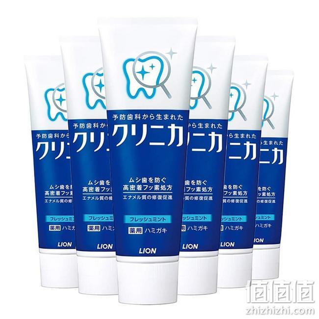 值哭！130gx6 日本狮王 齿力佳 酵素深层美白防蛀牙膏 薄荷香型 Prime直邮到手59元（京东自营65元/3支） 值值值-买手聚集的地方