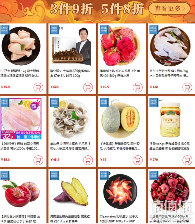 16 22点抢神券：京东 樱桃红了 生鲜食品专场促销 抢299-120元优惠券  鸡蛋0.75元/枚 值值值-买手聚集的地方
