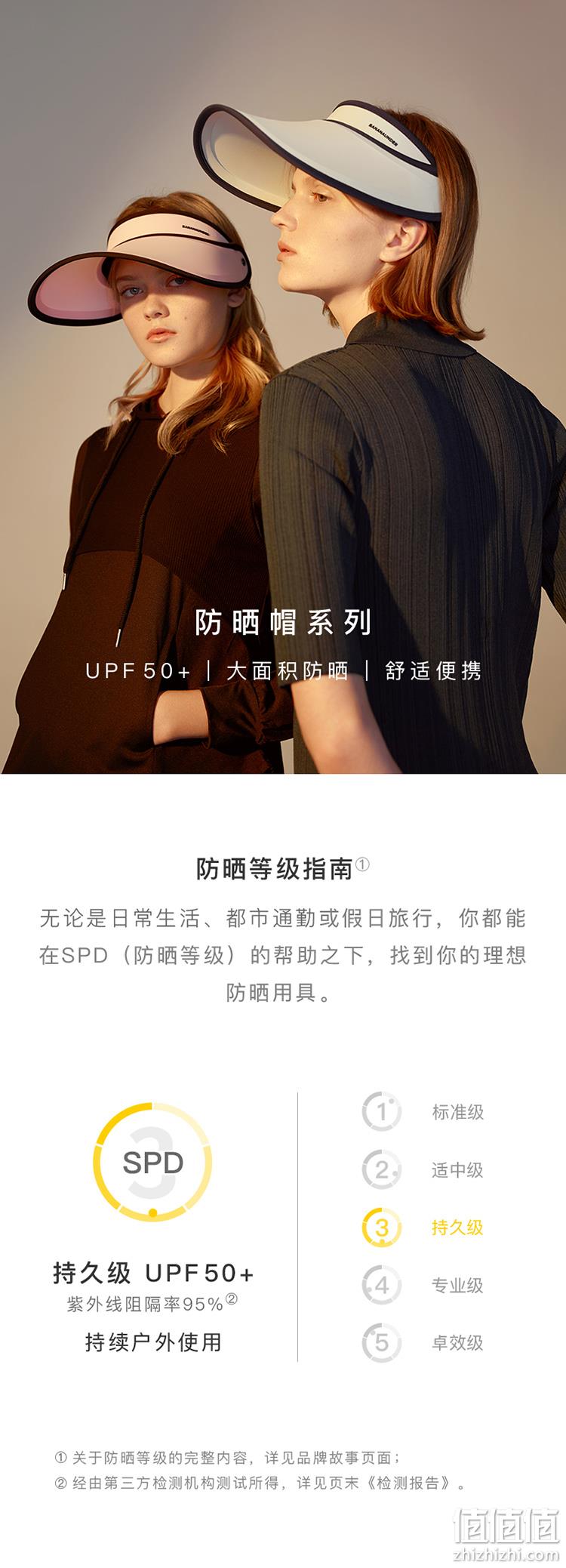 UPF50+，蕉下 大沿防紫外线遮阳帽  99元包邮（京东178元） 值值值-买手聚集的地方
