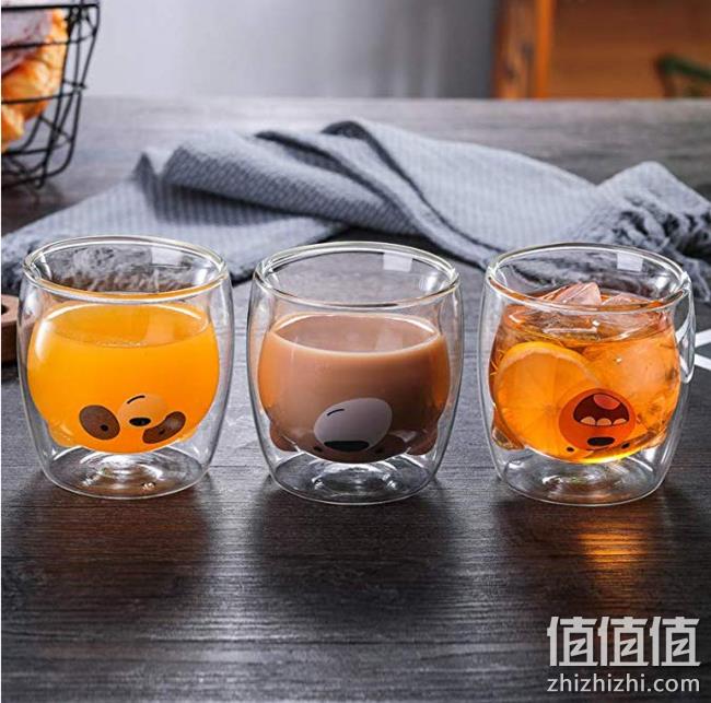 kavar 米良品 小熊玻璃杯 200ml 49元包邮 值值值-买手聚集的地方