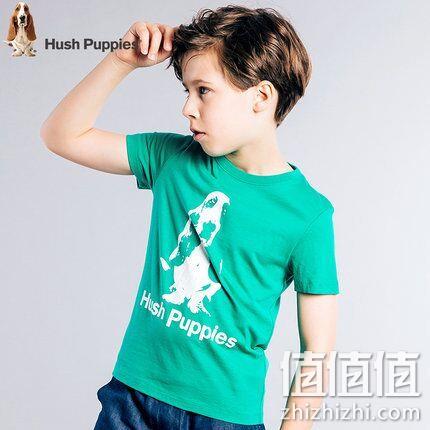 Hush Puppies 暇步士 19新款 儿童 纯棉T恤 券后54元包邮（吊牌价128元） 值值值-买手聚集的地方
