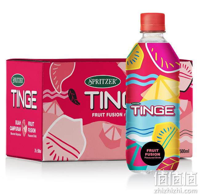 马来西亚国会用水供应商：spritzer 果味矿泉水 500mlx24瓶 券后58元包邮（长期108元） 值值值-买手聚集的地方