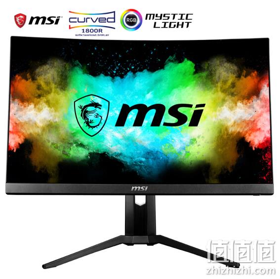 144Hz+1ms+100%NTSC色域：msi 微星 MAG271CR 27英寸显示器 （1800R、144Hz、1ms响应、FreeSync技术、RGB灯效） 1599元包邮（上次推荐1799元） 值值值-买手聚集的地方