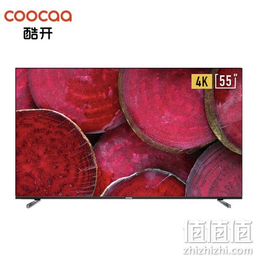 三面无边框、LG硬屏： coocaa 酷开 55K6D 55寸 4K 液晶电视 1999元包邮（上次推荐2249元） 值值值-买手聚集的地方