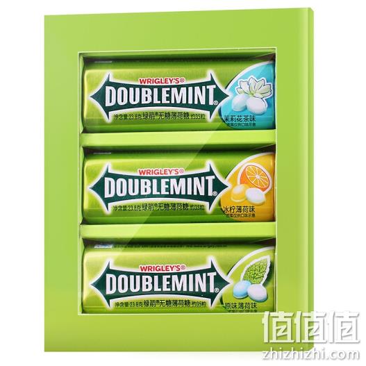 绿箭 无糖薄荷糖混合口味35粒x3盒 10.9元 值值值-买手聚集的地方