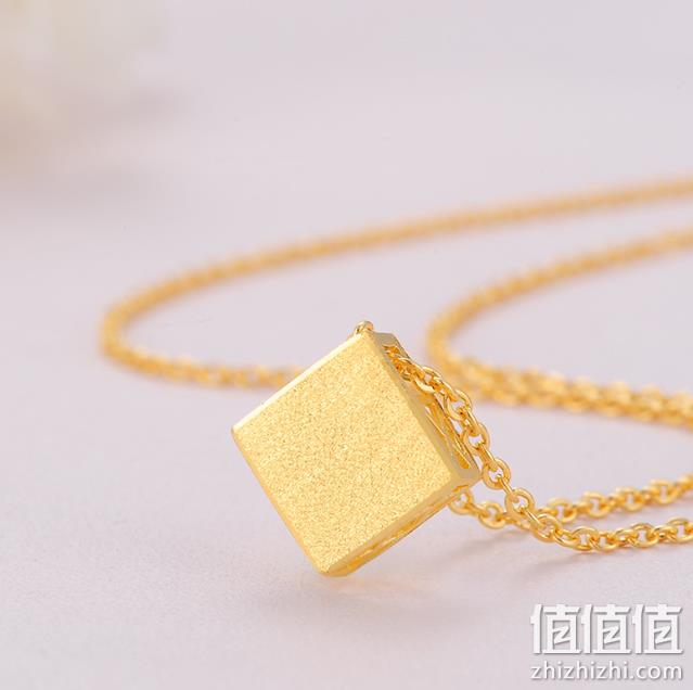 中国黄金 5.93g 灵致方形 足金项链 双重优惠1853元 值值值-买手聚集的地方