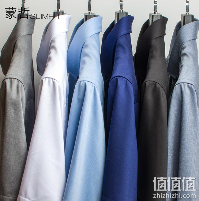 机洗免烫 袖口贴合：蒙哲 男士短袖衬衫 券后69元包邮 值值值-买手聚集的地方